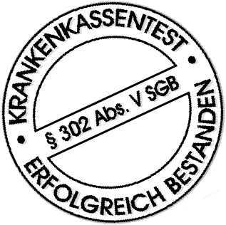 Krankenkassentest nach &sect;302 Abs. V SGB erfolgreich bestanden!